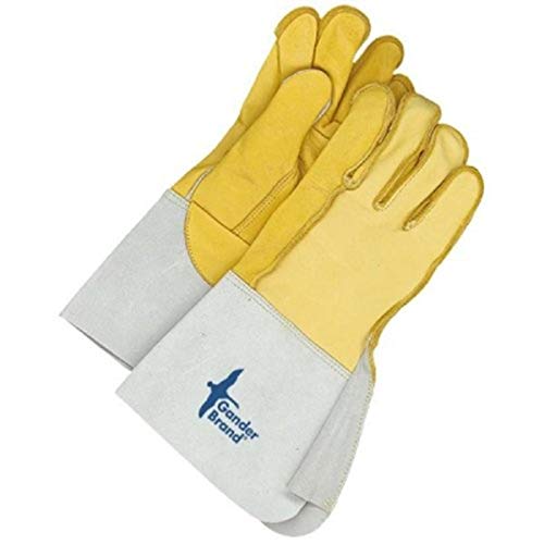 Bob Dale 64-1-1065C-12 Premium Grain Leather Utility Glove with Outside Seam, Size 12, Tan