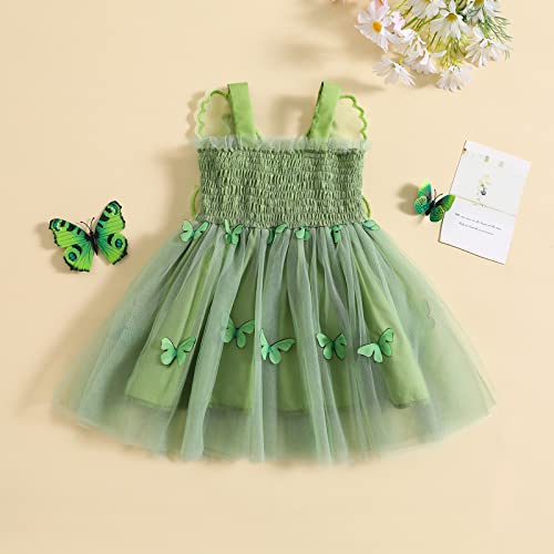 Dcohmch Toddler Baby Girl Halloween Costumes Fairy Wings Butterfly Sleeveless Tutu Dress Halloween Costume Outfits  thumb #2