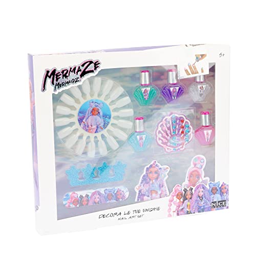 Kit de vernis à ongles Mermaze avec lime et séparateurs, manucure enfant Nice Group