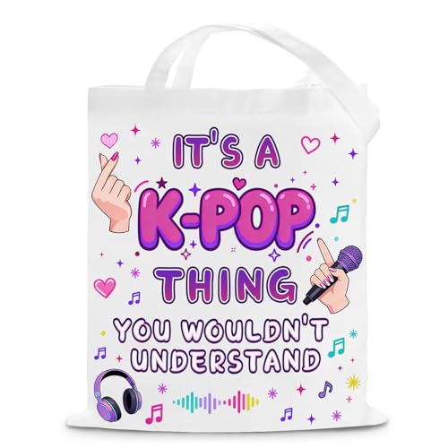 Bolsa tote para fans de K-Pop para mujer miniatura 1