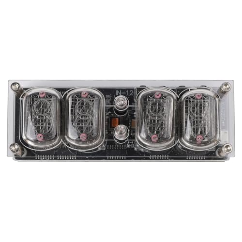 EpheyFIF IN12 Nixie Clock DC5V LED Lampe Tube Horloge IN12 Nixie Clock Glow Tube Horloge DIY Rétro Horloge Module d'horloge Fournitures électriques
