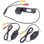 Wireless Reverse Camera for Seat Altea Ibiza MK4 6J Leon MK2 Number Plate Light Rear Fit NTSC Reverse Camera Parking Assist Camera High Sensitivity Wide Angle Rear View Camera
