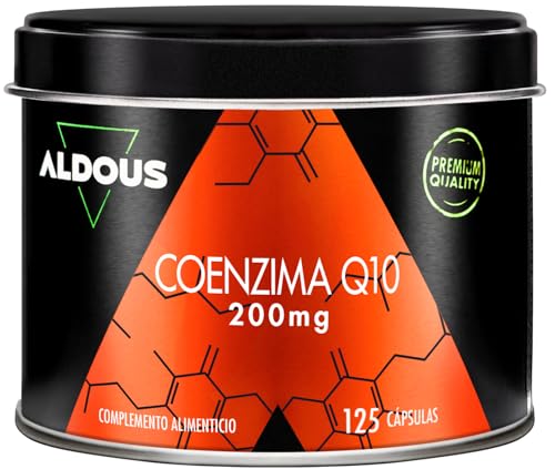 Coenzima Q10 200mg Vegana - Para +4 meses - Q10 Coenzima Ubiquinona - Coq10 Fermentada Naturalmente - Energía Celular y Reducción del Cansancio - Antioxidante, Antiedad - Aldous