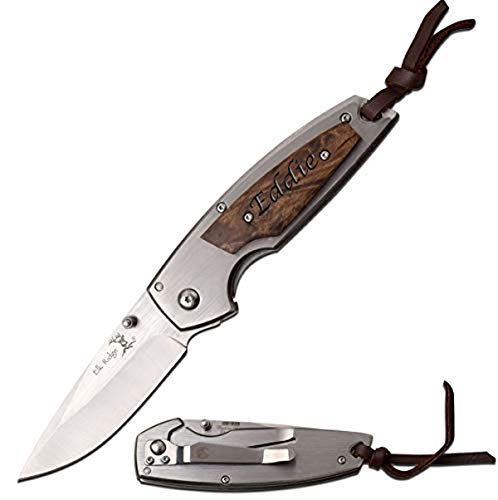 Elk Ridge Free Engraving - Quality Pocket Knife (ER-933BW) - Elk Ridge