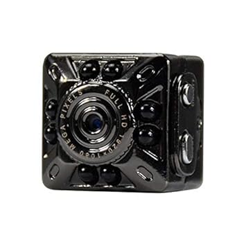 SekyuritiBijon SQ10 1080P Mini Camera 12.0MP IR Night Vision Camcorder Mini DV Small Security Surveillance Audio/Video Camera Full HD Mini for Home with Camera Holder