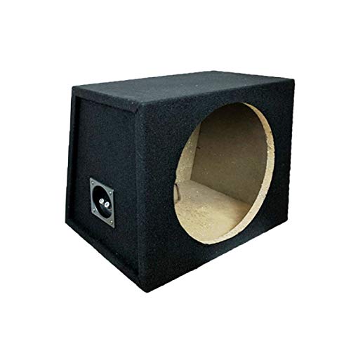 15" Inch 38cm Single Sealed Black Carpeted Car Subwoofer Box Enclosure