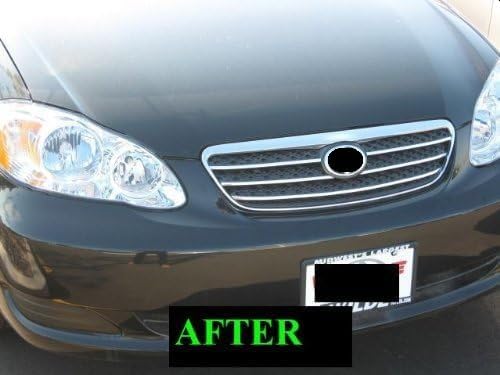Miniatura 5 de Compatible con kit de parrilla cromada Toyota Corola 2005-2008 2006 2007 05 06 07 08 S CE LE XRS