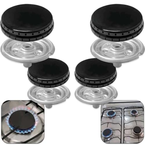 Espalhador + Queimador 2 PEQ E 2 GDE Fogão 4 Bocas Esmaltec/Veneza/Bali/Ágata/Munique/Caribe