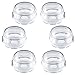 JAHEMU Couverture de Bouton Transparent Couverture de Bouton de Cuisinière de Gaz pour Sécurité de Enfants Protection Serrures pour Bébé Cuisine Sécurité Accueil Cuisine (6 pièces)