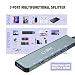 USB HUB, 7-in-1 Multi-Port C Hub, Ultra-Slim Portable USB C with 2 USB C Data Ports, USB 3.0 and 4 USB 2.0, USB Extender for PC Laptop, MacBook iMac Air Mac Mini/Pro, Notebook PS4