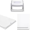SnuzPod 4 Bedside Crib Bundle - Rocking Next to Me Crib with Matress (Dove) + Waterproof Matress Protector + 2 Pack White Fitted Sheets