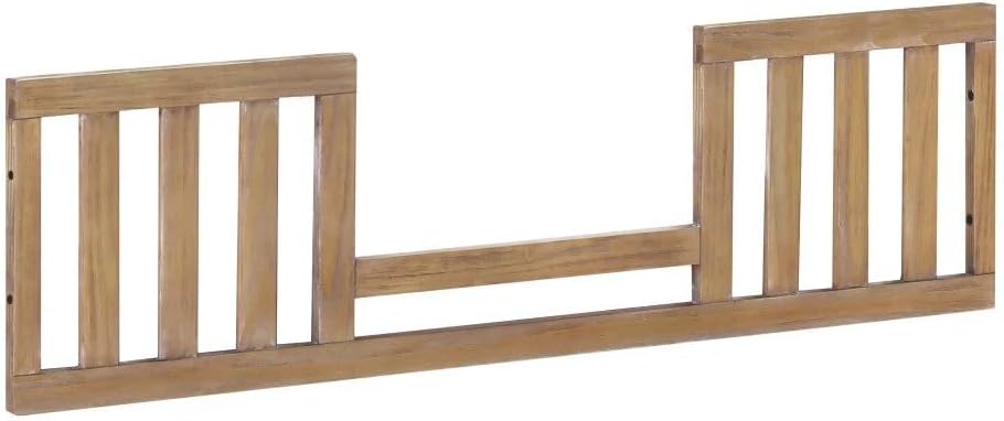 Toddler Bed Safety Guard Rail for Namesake's Monogram, Formerly Franklin & Ben Convertible Cribs - Solid Wood for Convertible Crib to Toddler Bed Conversion (Emory Farmhouse, Driftwood)