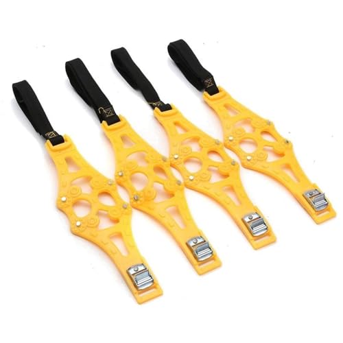Cadenas de nieve para coche que evitan atascos en carreteras heladas y barro
