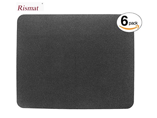 Urinal Mats (6 Pack) - Non-Slip Water Absorption Deodorization Black Floor Urine mats for Men's Restrooms & Bathrooms