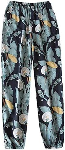 ladies floral cotton trousers