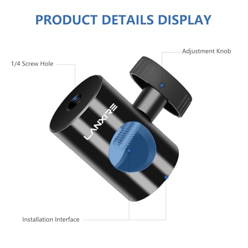 Lanxire Rapid Adapter Convert 2-Pack, Multi-Functional Light Stand Tip Adapter — Fit for Studio Monitor Stand, Camera Mount, Photo Studio Photography Light Stand