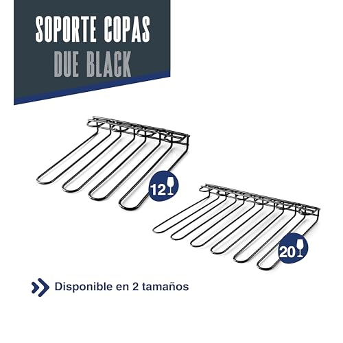 Soporte de copas para ahorrar espacio en armarios con fijación de techo 7