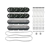 2 Sets Finned Vintage Hidden Coil Black Valve Cover fits All LS Engines Using LS1, LS2, LS3, LS6 And LS7 Or Similar Coils With Spacing 72mm Bolt Spacing 241-182