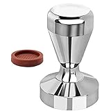 Coffee Tamper 58mm Coffee Tamper Coffee Presser Coffee Shop Supplies with Silicone Tamper Mat...