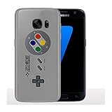  Coque pour Samsung S7 Edge Manette De Jeu Vintage
