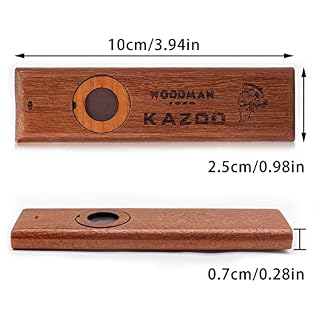 Kazoo en Bois WorthPlanet Bois Kazoo avec Boîte en Métal Excellent Instrument Compatible avec la Guitare et l’Ukulélé… - Les Beatles, Paul McCartney, John Lennon, RIngo Starr, George Harrison Kazoo en Bois WorthPlanet Bois Kazoo avec Boîte en Métal Excellent Instrument Compatible avec la Guitare et l’Ukulélé… – Image 2