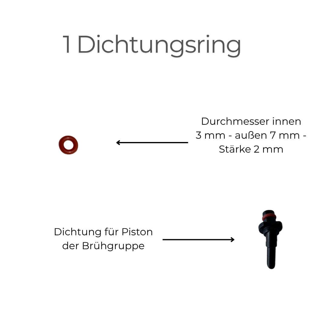 Wartungssatz für Krups EA XP ES & Rowenta Kaffeevollautomaten - Dichtung O-Ringe Ersatzteile Silikonfett für Brühkolben Brüheinheit Brühgruppe - Set29.4 mit Dichtungen, Silikonfett und 2 Bürsten