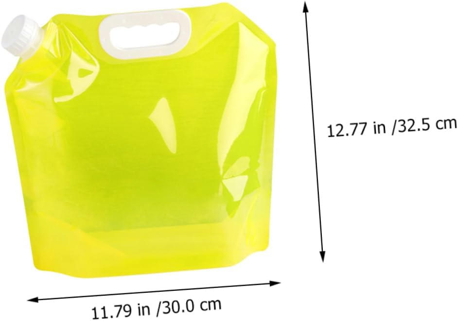 4pcs Large Capacity Water Bag Collapsible Water Pouch for Camping Hiking Outdoor Emergency
