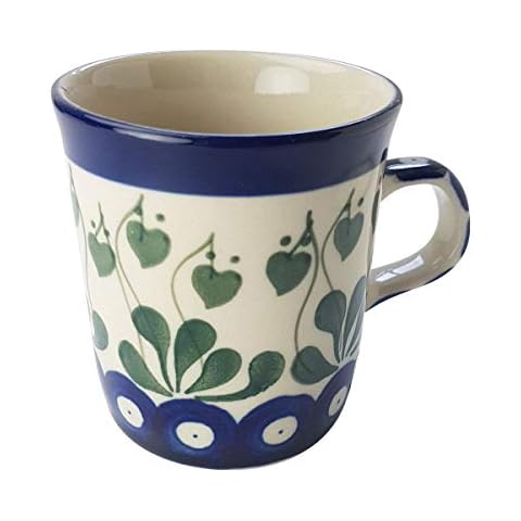 Polish Pottery 130ml Mini Mug - Love Leaf Cover