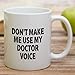 Retreez Funny Doctor Mug - Don't Make Me Use My Doctor Voice Mug - 11 Oz Ceramic Coffee or Tea Cup - Birthday, Appreciation Office Gift for Coworkers, Friends