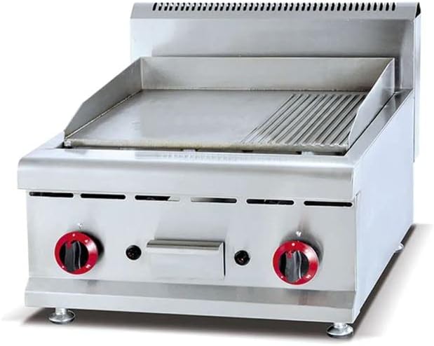 Desktop gas griddler Teppanyaki machine Flat pan Wave/Plate Griller Hand cake machine Fried Rice/Noodles/Squid machine