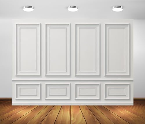 Fondo fotográfico blanco clásico 7x5 ft vintage miniatura 2