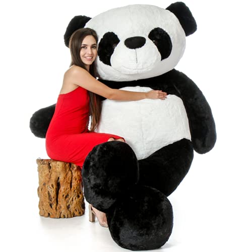 Image of HUG 'n' FEEL SOFT TOYS Panda 4 Feet Soft Toy | Birthday Gift for Girls Plush & Stuffed Toys
