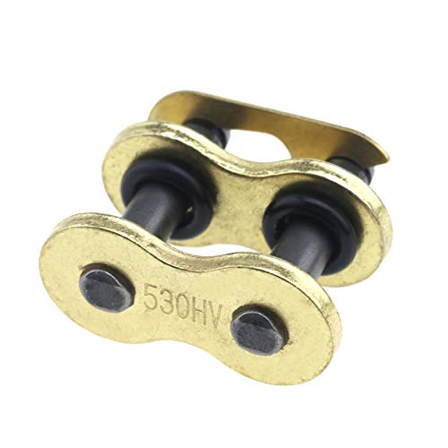 Universal Motorrad Clipschloss Clip Kettenschloss für 530 Ring Teilung verstärkte Kette Verbindungsglied Gold