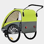 Tiggo VS 2 in 1 Kinderanhänger Fahrradanhänger Anhänger mit Buggy Set + Federung 60302 (GRÜN)