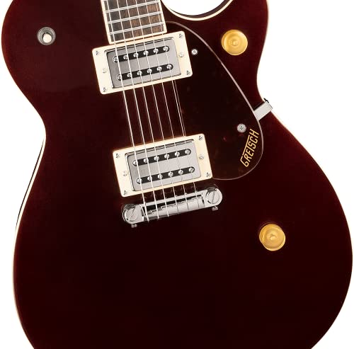 Gretsch Guitars Streamliner G2217 Jr Jet Club BT FSR DCM · Guitare électrique rouge - Les Beatles, Paul McCartney, John Lennon, RIngo Starr, George Harrison Gretsch Guitars Streamliner G2217 Jr Jet Club BT FSR DCM · Guitare électrique rouge