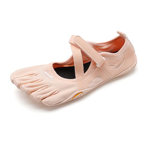 Barefoot Magic Claw Five Finger Shoes Home Essentials Multi-Purpose & Ultra-Portable Hook And Loop Shoes For Women Pink-6.5-7