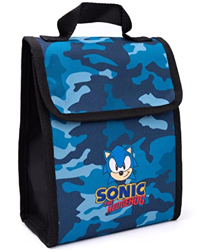 SONIC The Hedgehog Rucksack Set Kinder 4 Stück Camo Lunchbox Wasserflasche