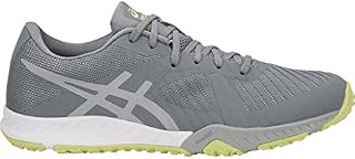 ASICS Women's Weldon X Training Shoes, 7.5M, Stone Grey/MID Grey/Limelight