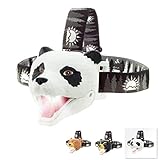Sun Company Bear LED Headlamp - Bear Headlamps for Kids | Multiple Styles Available | Toy Head Lamp for Boys, Girls, or Adults | Perfect for Camping, Hiking, Reading, and Parties (Panda Bear)