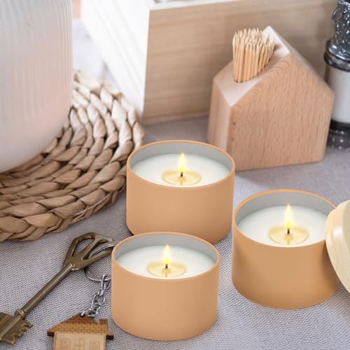 Honeydak 36 Pcs 4 oz Brown Candle Tins Jars with Lids for Candle Making by Honeydak - Used condition - Image 6