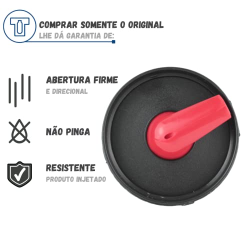 Tampa De Rosca Bico Rolha Flip Flop Dupla Ação Para Garrafas Térmicas Termolar #dsb