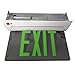 Morris Products LED Exit Sign ? Recessed Mount Edge ? Green on Clear Panel, White Housing ? Compact, Low-Profile Design ? Single Sided Legend ? Energy Efficient, High Output ? 1 Count