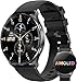 IOWODO Smartwatch Damen Herren 2025 (Rund 1.43" AMOLED) | Bluetooth Anrufe + 380mAh Akku (7 Tage) | 2 Armbänder | IP68 Wasserdicht | 100+ Sportmodi | 24/7 Puls+SpO2+Schlafanalyse | iOS/Android