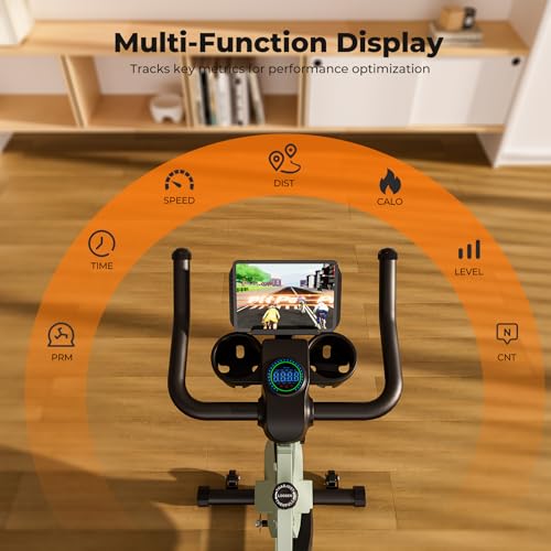 DeerRun Exercise Bike Professional Adjustable Magnetic Resistance Indoor Cycling Bike Fitness Stationary Bike with App to Monitor Data Spin Bike for Home 136 kg Weight Capacity - Image 6