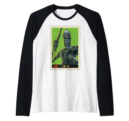 T-shirt Star Wars The Mandalorian IG-11 haut raglan baseball vintage pour homme et femme