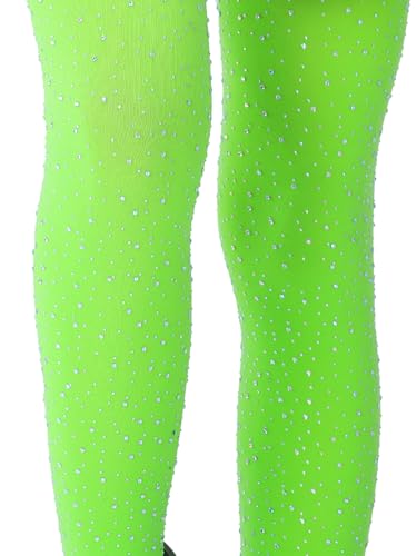 Girls Semi Opaque Footed Tights with Rhinestone Microfiber Ballet Dance leggings Ultra Soft4