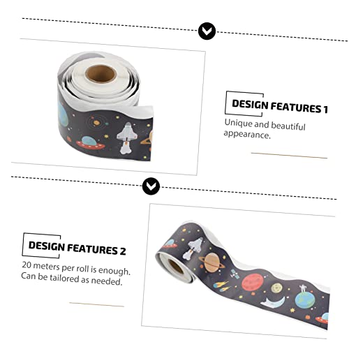 Gogogmee 8 peças de quadros negros decorativos papel de parede adesivos pretos para escola decalques