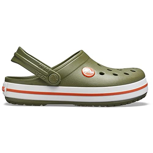 Crocs Crocband Clog K Mixte enfant Sabots, Army Green/Burnt Sienna, 28/29 EU