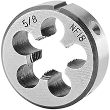 Burkit 5/8"-18 UNF Round Threading Die, 5/8 x 18 UNF Machine Thread Die Right Hand
