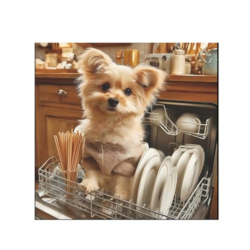 Vinilos decorativos de perro Achang para cocina y cuarto